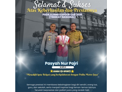 Kapolri Cup 2026 bidang E-sport Juara 1